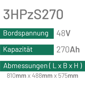 3HPzS270 - 270AH - 48V - trak | uplift