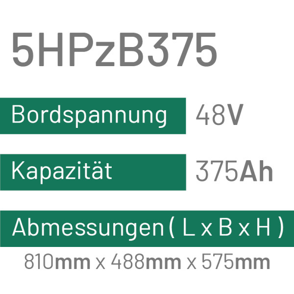 5HPzB375 - 375AH - 48V - trak | uplift