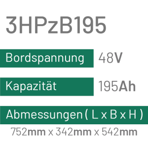 3HPzB195 - 195AH - 48V - trak | uplift