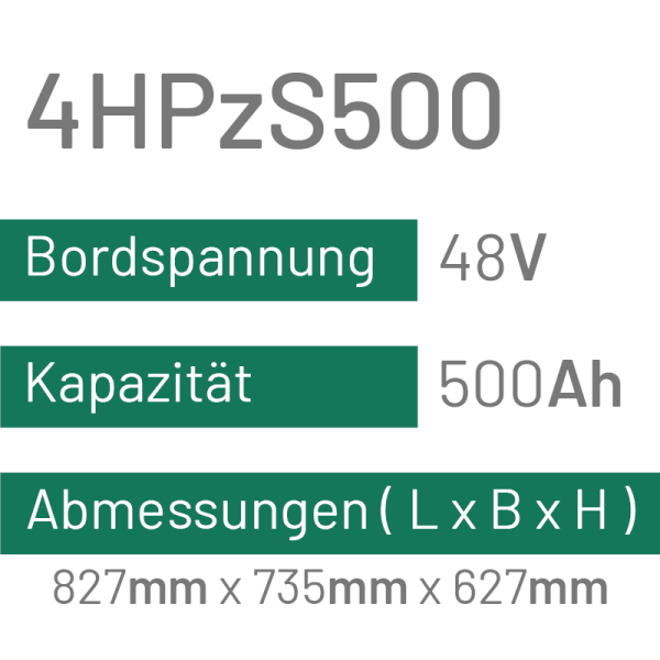 4HPzS500 - 500AH - 48V - trak | uplift