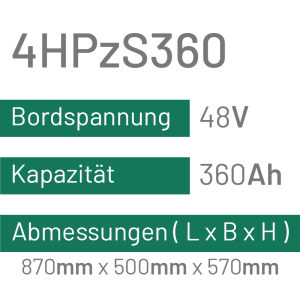 4HPzS360 - 360AH - 48V - trak | uplift