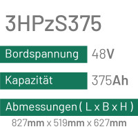 3HPzS375 - 375AH - 48V - trak | uplift