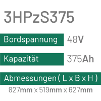 3HPzS375 - 375AH - 48V - trak | uplift