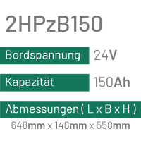 2HPzB150 - 150AH - 24V - trak | uplift