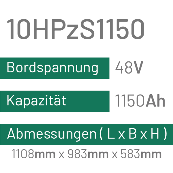 10HPzS1150 - 1150AH - 48V - trak | uplift