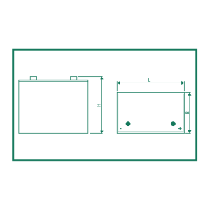 trak | bloc - 12 TB 60 - 12V - 60AH (C5) - Schraubpol mit Konusadapter