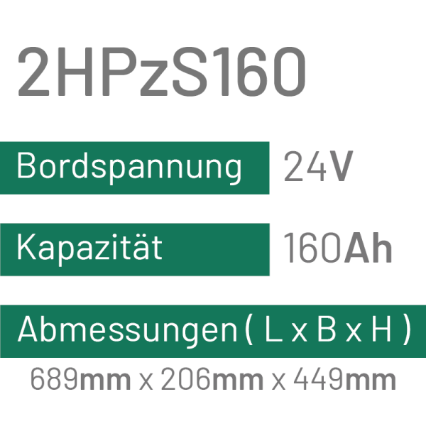 2HPzS160 - 160AH - 24V - trak | uplift
