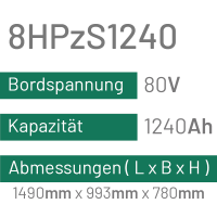 8HPzS1240 - 1240AH - 80V - trak | uplift