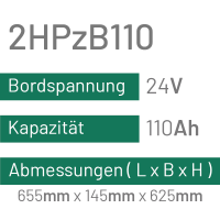 2HPzB110 - 110AH - 24V - trak | uplift