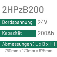2HPzB200 - 200AH - 24V - trak | uplift