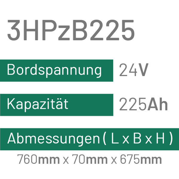 3HPzB225 - 225AH - 24V - trak | uplift
