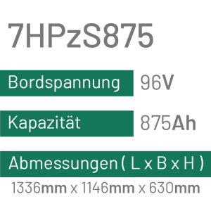 7HPzS875 - 875AH - 96V - trak | uplift