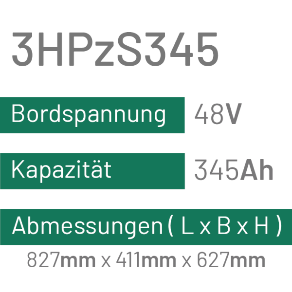 3HPzS345 - 345AH - 48V - trak | uplift
