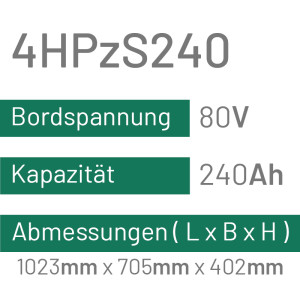 4HPzS240 - 240AH - 80V - trak | uplift