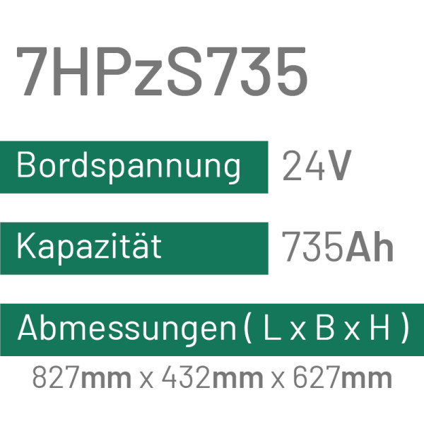 7HPzS735 - 735AH - 24V - trak | uplift