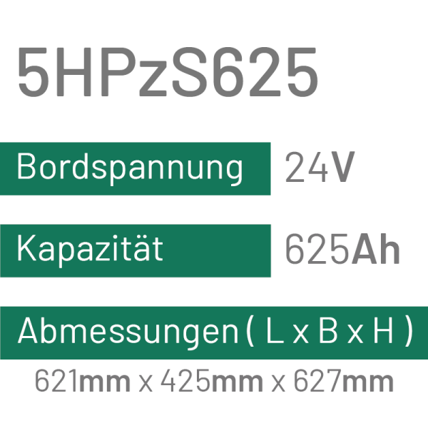 5HPzS625 - 625AH - 24V - trak | uplift