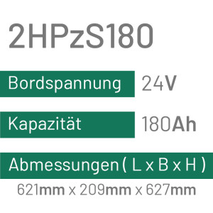 2HPzS180 - 180AH - 24V - trak | uplift