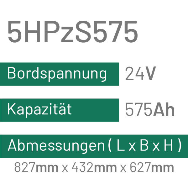5HPzS575 - 575AH - 24V - trak | uplift