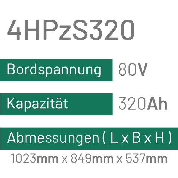 4HPzS320 - 320AH - 80V - trak | uplift