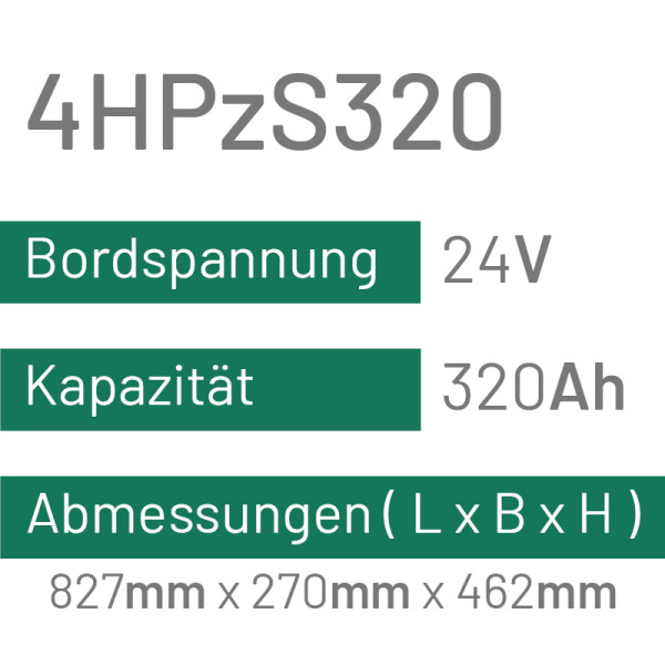 4HPzS320 - 320AH - 24V - trak | uplift
