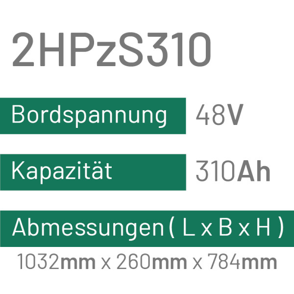 2HPzS310 - 310AH - 48V - trak | uplift