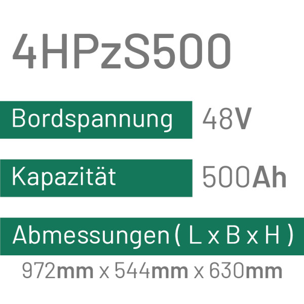 4HPzS500 - 500AH - 48V - trak | uplift