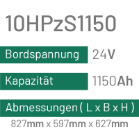 10HPzS1150 - 1150AH - 24V - trak | uplift