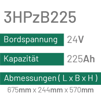 3HPzB225 - 225AH - 24V - trak | uplift