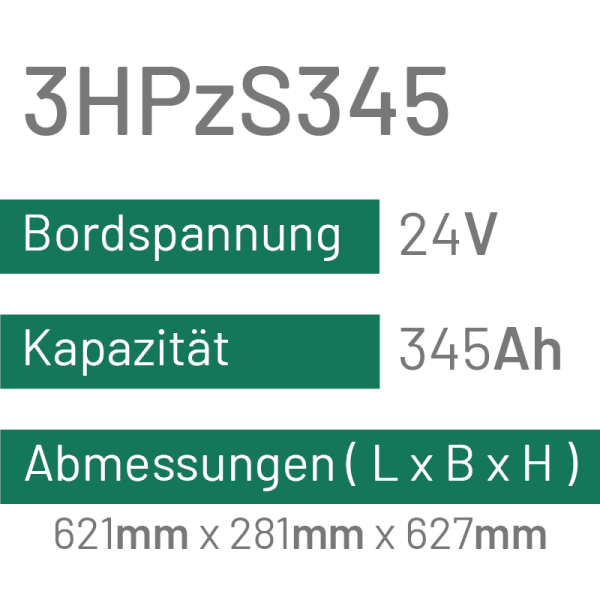 3HPzS345 - 345AH - 24V - trak | uplift