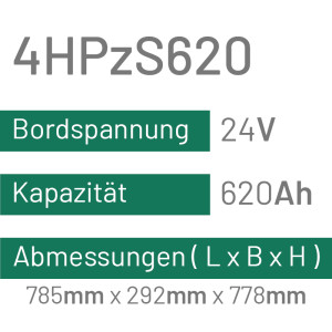 4HPzS620 - 620AH - 24V - trak | uplift