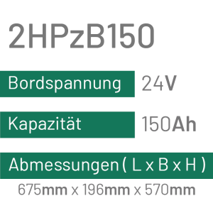 2HPzB150 - 150AH - 24V - trak | uplift