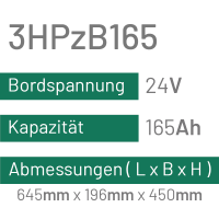3HPzB165 - 165AH - 24V - trak | uplift