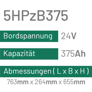 5HPzB375 - 375AH - 24V - trak | uplift