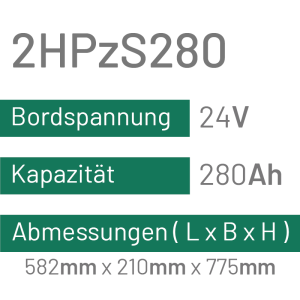 2HPzS280 - 280AH - 24V - trak | uplift