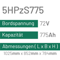 5HPzS775 - 775AH - 72V - trak | uplift