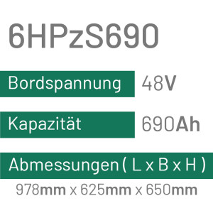 6HPzS690 - 690AH - 48V - trak | uplift