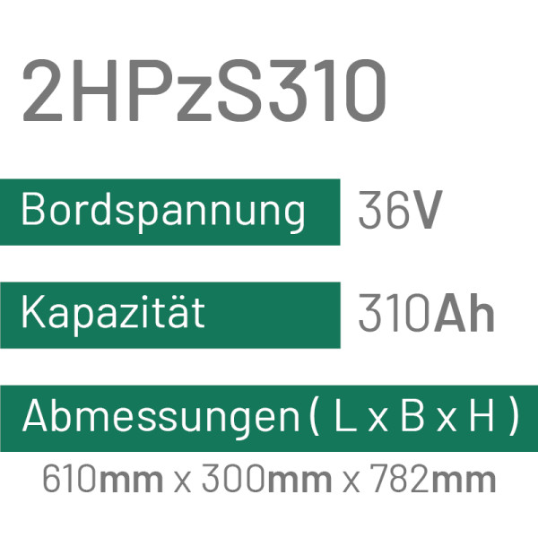 2HPzS310 - 310AH - 36V - trak | uplift