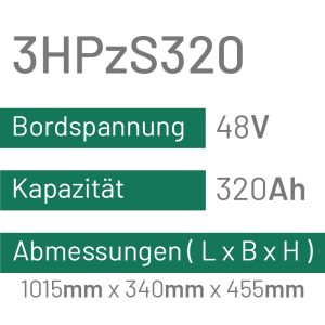 3HPzS320 - 320AH - 48V - trak | uplift