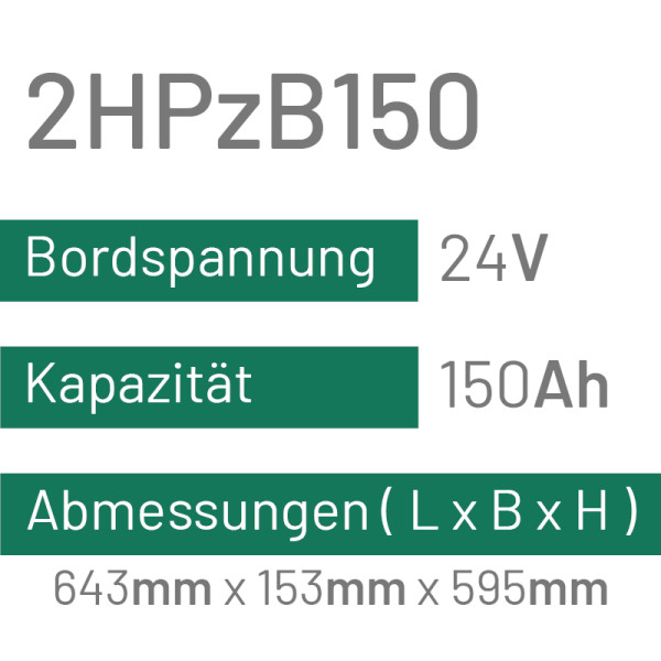 2HPzB150 - 150AH - 24V - trak | uplift