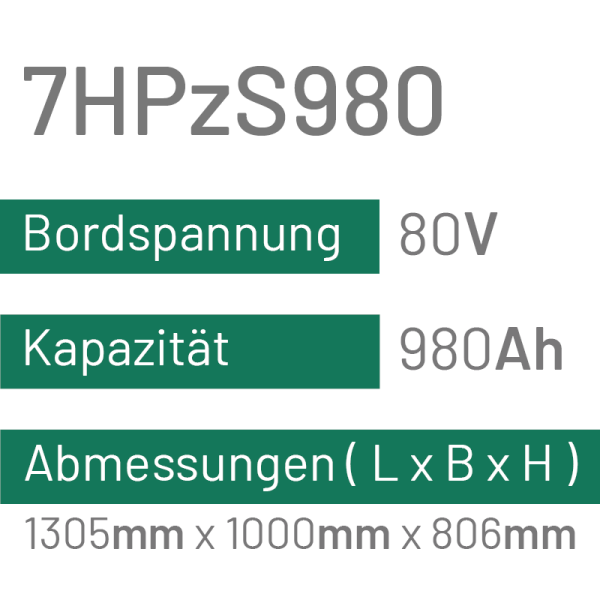 7HPzS980 - 980AH - 80V - trak | uplift
