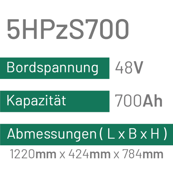 5HPzS700 - 700AH - 48V - trak | uplift