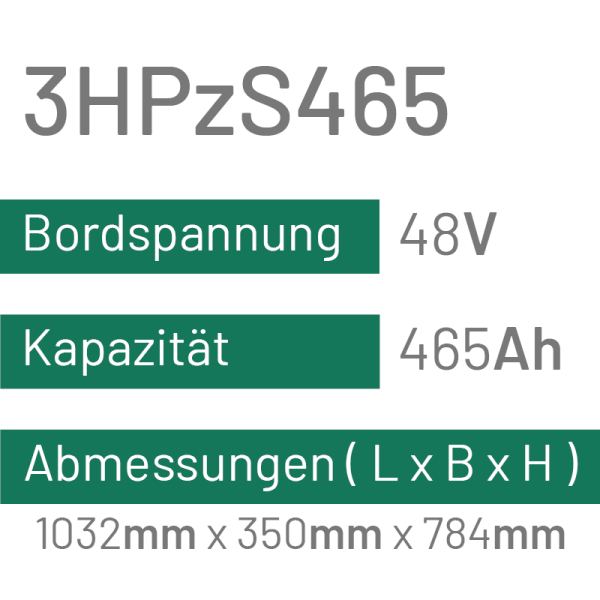 3HPzS465 - 465AH - 48V - trak | uplift