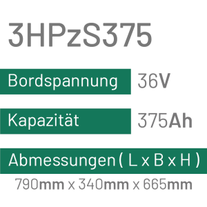 3HPzS375 - 375AH - 36V - trak | uplift