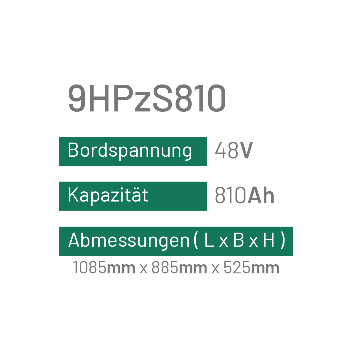 9HPzS810 - 810AH - 48V - trak | uplift