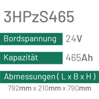 3HPzS465 - 465AH - 24V - trak | uplift