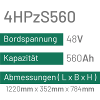 4HPzS560 - 560AH - 48V - trak | uplift