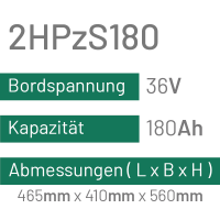 2HPzS180 - 180AH - 36V - trak | uplift