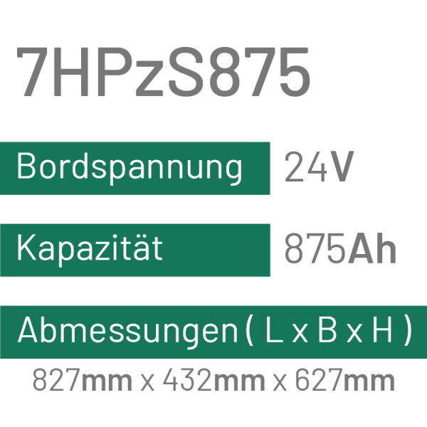 7HPzS875 - 875AH - 24V - trak | uplift