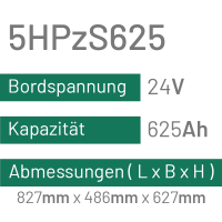 5HPzS625 - 625AH - 24V - trak | uplift