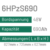 6HPzS690 - 690AH - 48V - trak | uplift